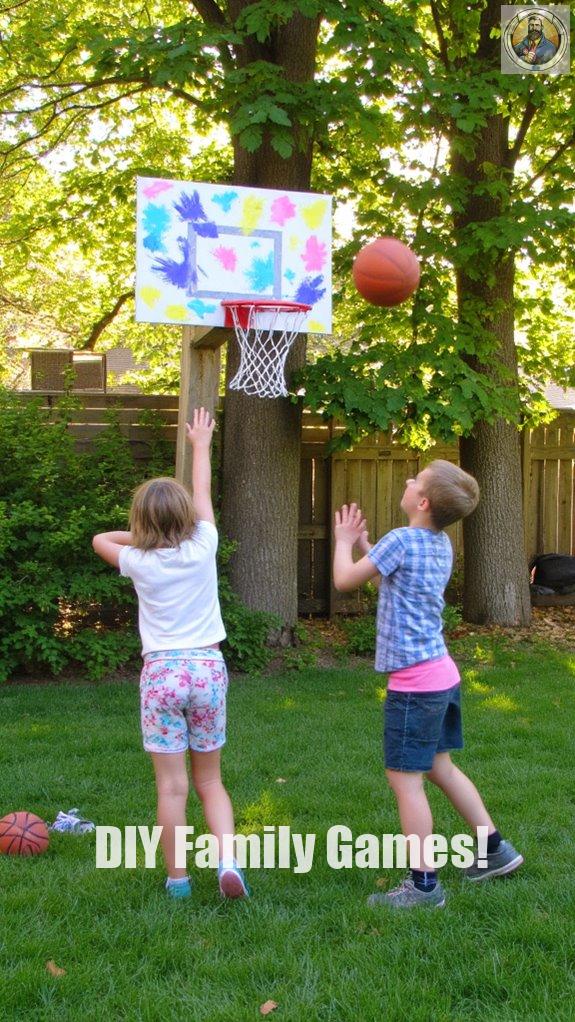 diy backyard basketball hoop