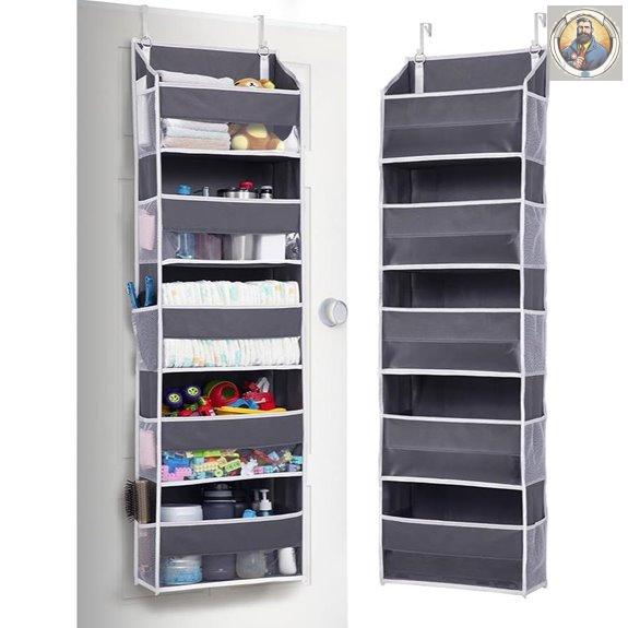 Over Door Organizer with Pockets and Clear Window