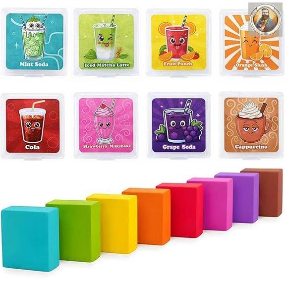 Drink-Themed Scented Kneaded Erasers (40 Pack)