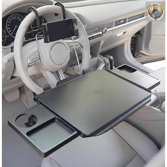 2-in-1 Car Steering Wheel Desk & Phone Holder