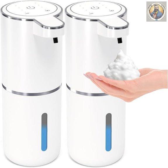 2-Pack Touchless Foaming Soap Dispenser (White)