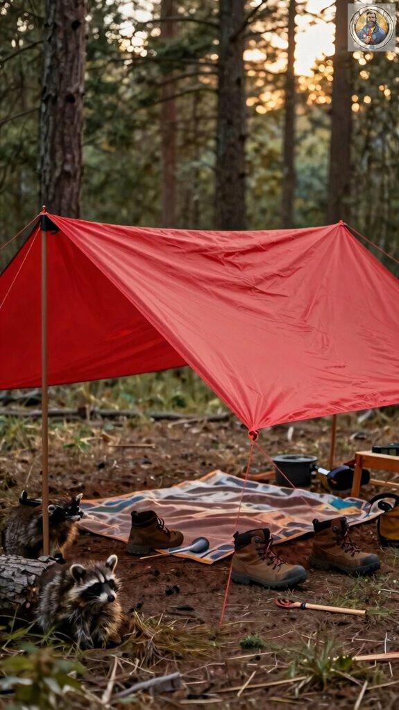 durable colorful camping tarps