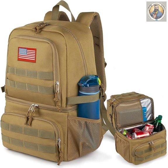 Tactical Double Deck Cooler Backpack for Men