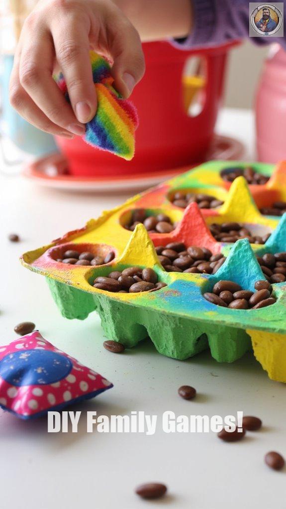 egg crate bean toss game