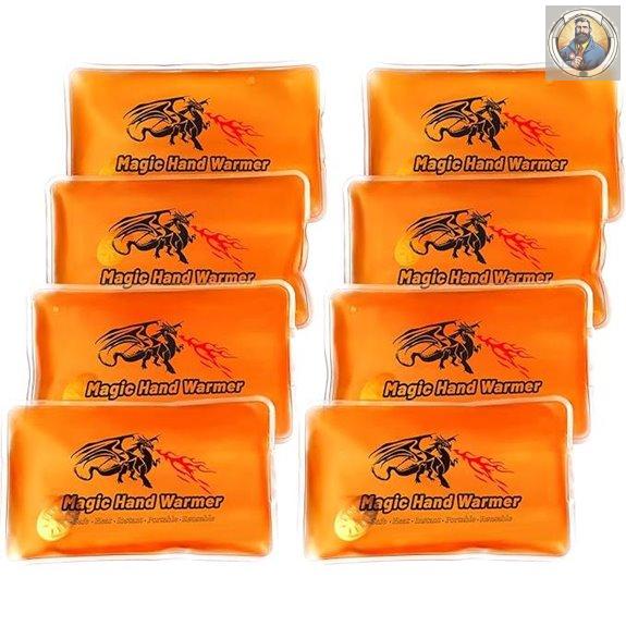 8 Pack Reusable Hand Warmers for Outdoor Indoor Use