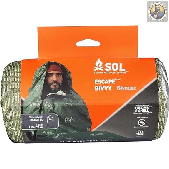 SOL Escape Bivvy with Hood - Emergency Survival Blanket