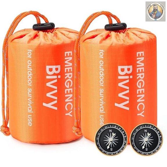 Esky Emergency Sleeping Bag with Compass and Waterproofing