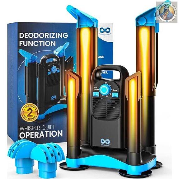 Upgraded Boot Dryer with Ozone Deodorizer (2 Pairs)