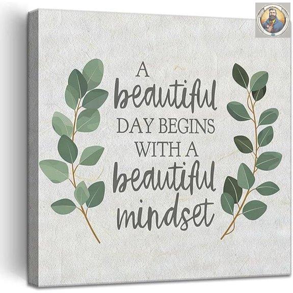 Inspirational Eucalyptus Wall Art - Motivational Quotes