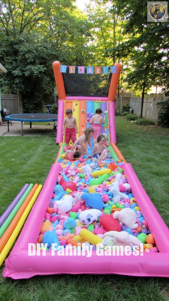 family backyard obstacle race