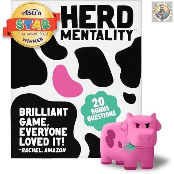 Herd Mentality Family Board Game with Extra Questions