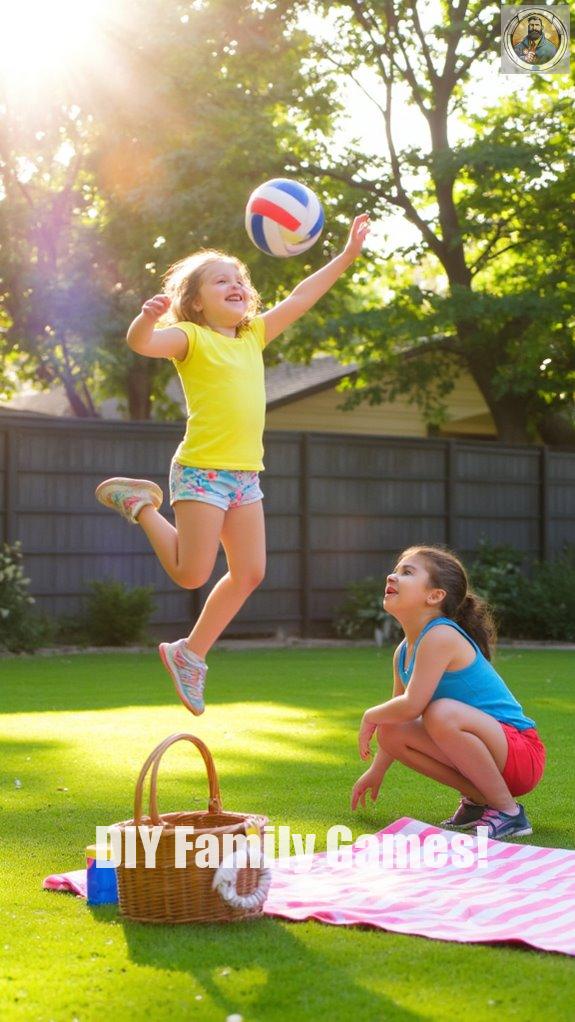 family volleyball fun drills