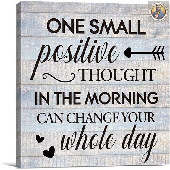 Inspirational Farmhouse Canvas Wall Art (8x8 Inches)