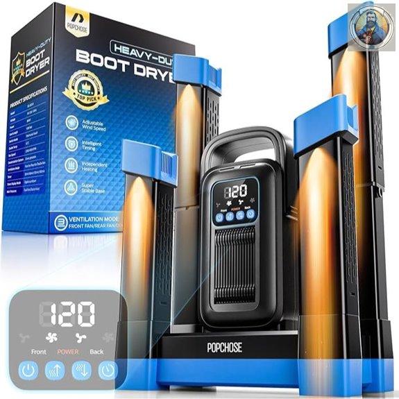 POPCHOSE Boot Dryer with Fast Drying and Odor Reduction