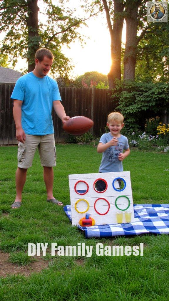 father son football bonding fun