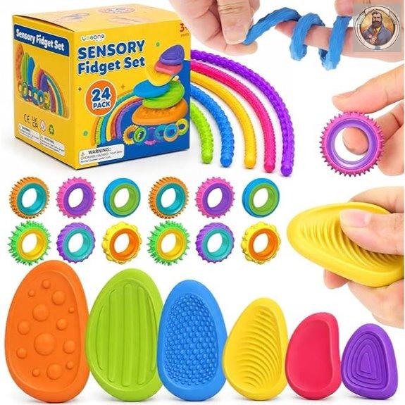 LESONG 24-Pack Sensory Fidget Toys for Kids