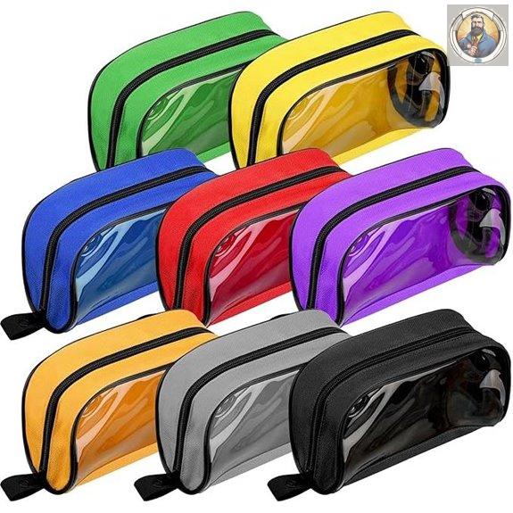 Oudain 8-Pack First Aid Pouches with Transparent Windows