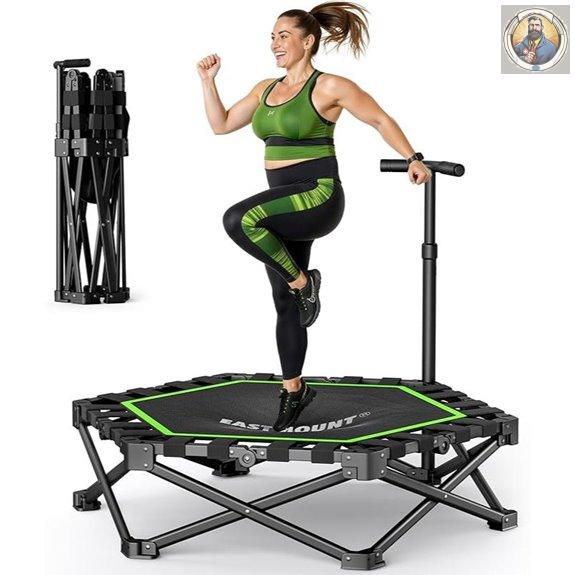 East Mount 42 Foldable Mini Trampoline for Adults