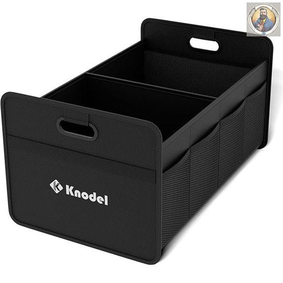 K KNODEL Foldable Car Trunk Organizer Small Black