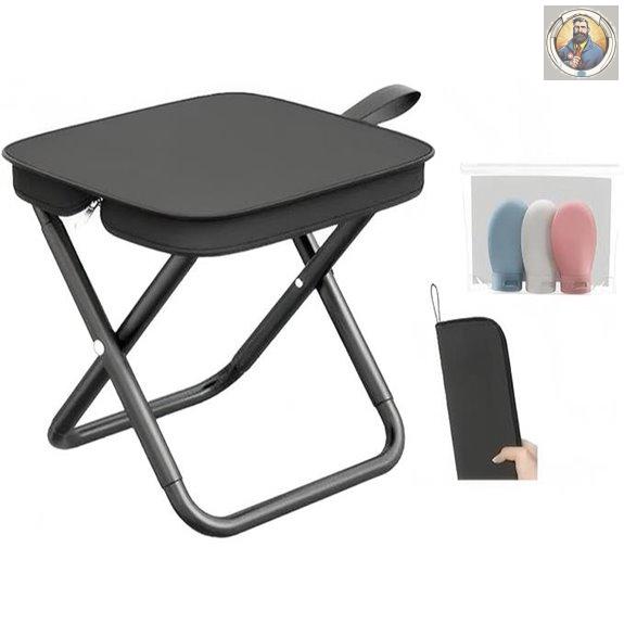 Portable Folding Camping Stool (3 Pack 12inch)