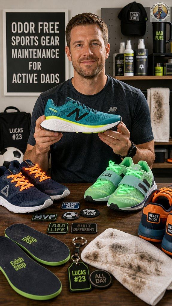 fresh smelling athletic equipment