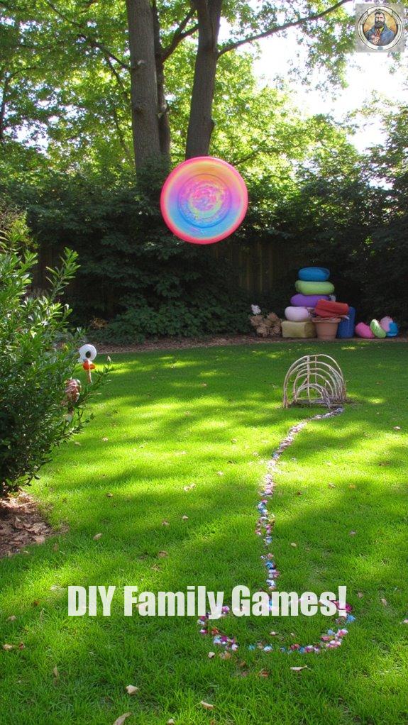 frisbee golf backyard challenge