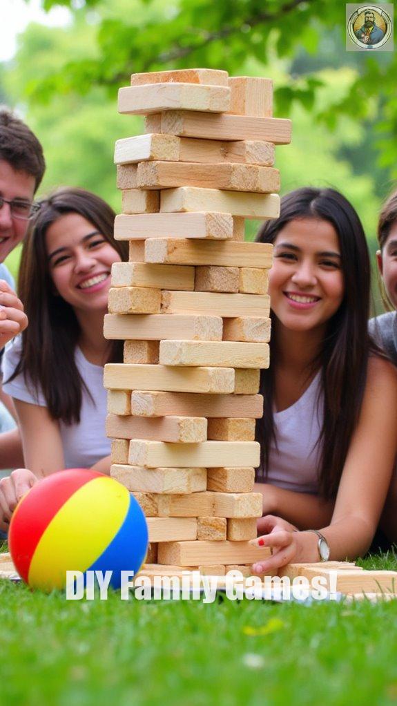 giant jenga ball challenge