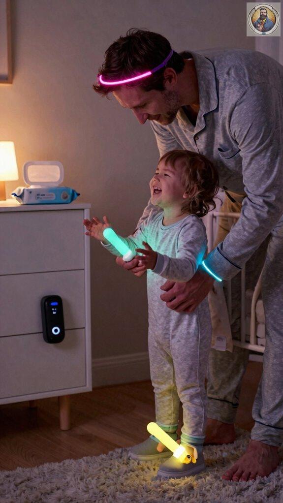 glow sticks for nighttime parenting