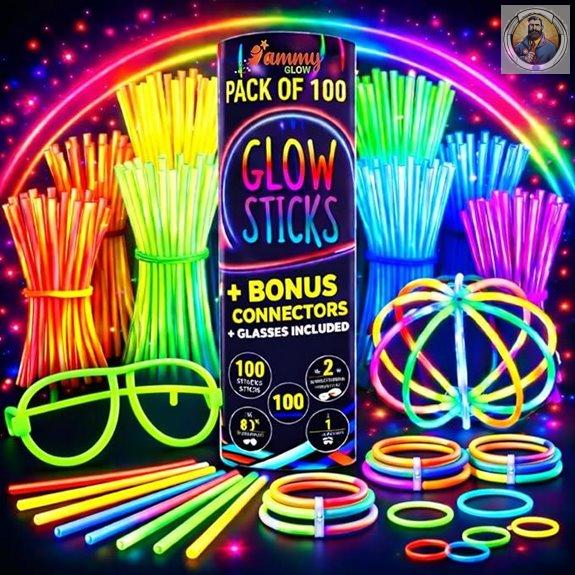 Ammy Glow Glow Sticks Party Pack (205 pcs)