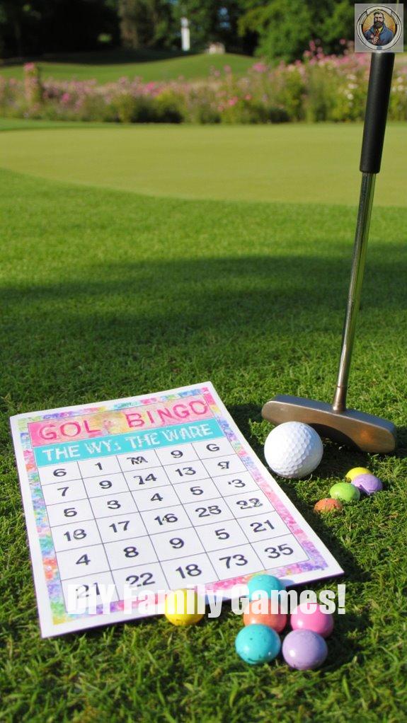 golf game bingo excitement