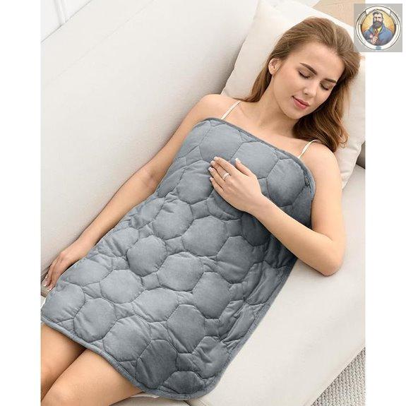 Cottonblue 7lb Velvet Weighted Lap Blanket Grey