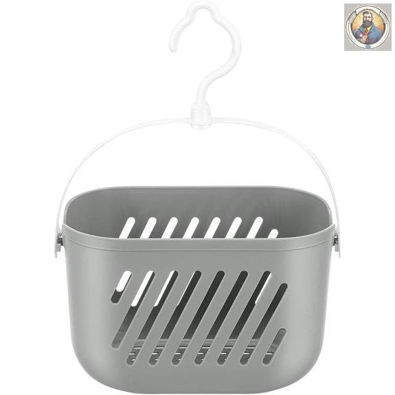 Angoily Hanging Shower Caddy with Hook Grey
