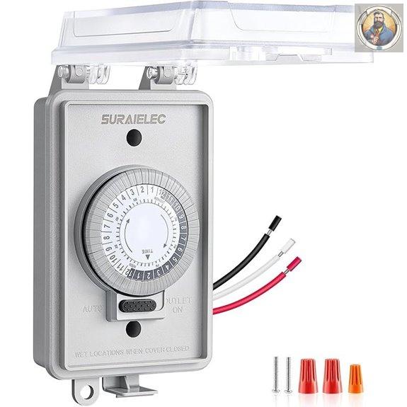 SURAIELEC 20A Heavy Duty Mechanical Timer Switch