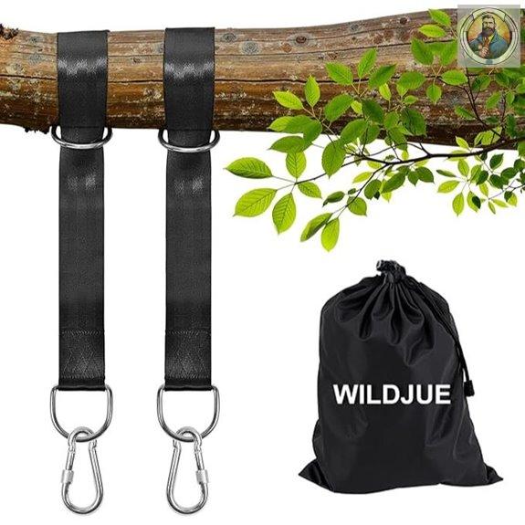 Tree Swing Straps Kit with Carabiners 5 ft 2200 lbs