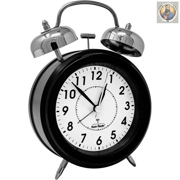 Atomic Twin Bell Alarm Clock for Heavy Sleepers