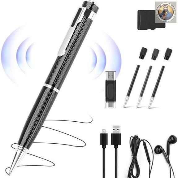 64GB Digital Voice Recorder with Noise Reduction