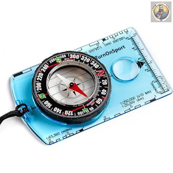 TurnOnSport Orienteering Compass for Hiking and Camping