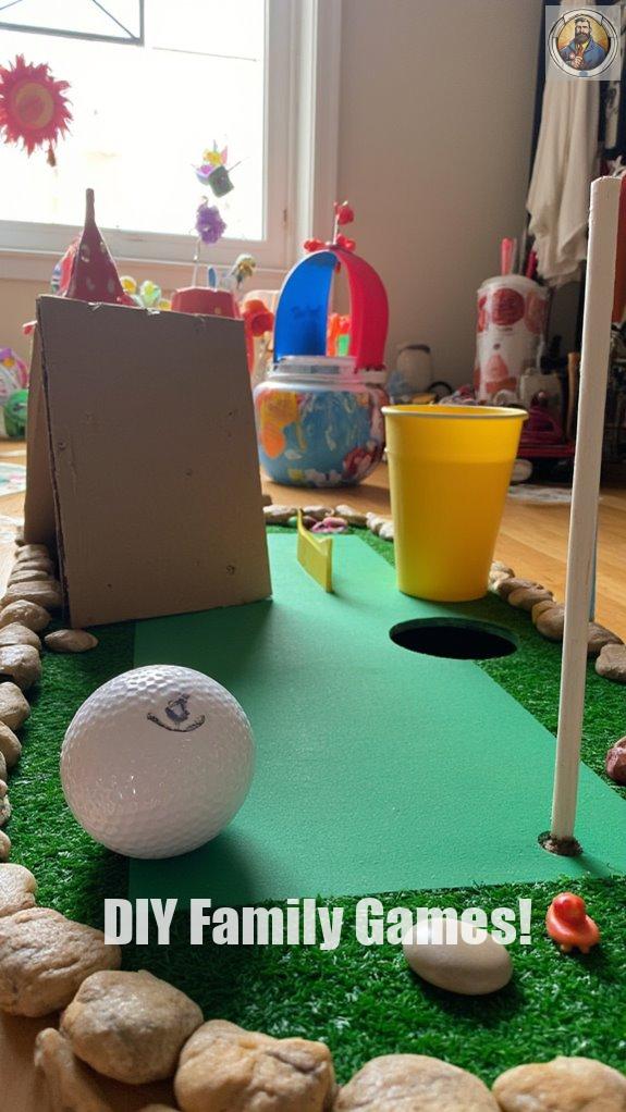 homemade mini golf fun