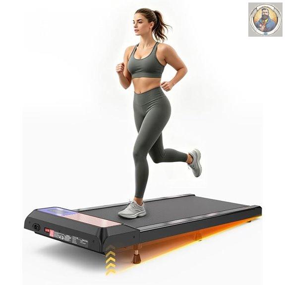 Walking Pad Treadmill with Incline and Compact Belt