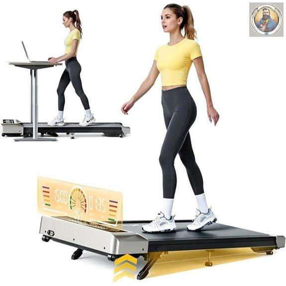 TOPUTURE Incline Under Desk Treadmill with Remote Control