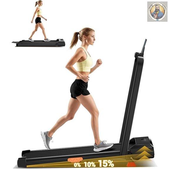 LONTEK Incline Walking Pad Treadmill with Remote