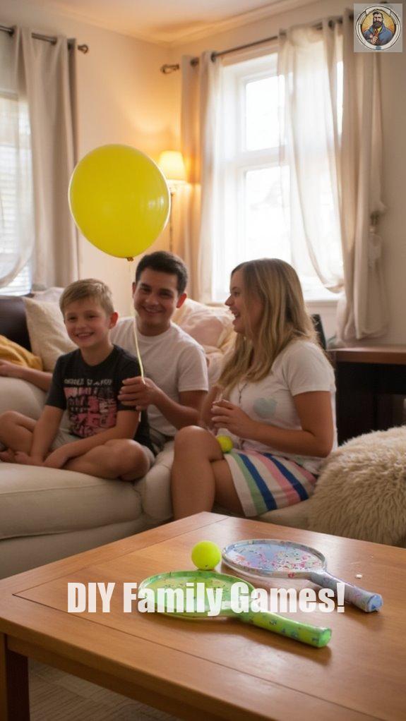 indoor balloon tennis fun