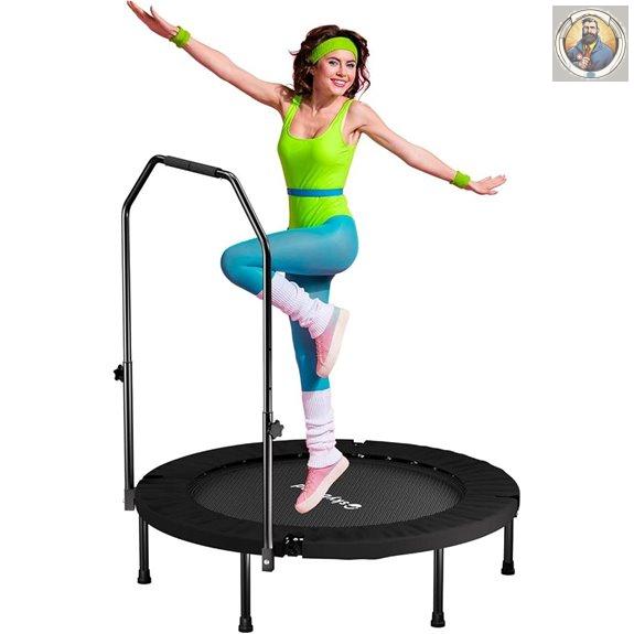 SkyBound Adult Indoor Trampoline with Handles