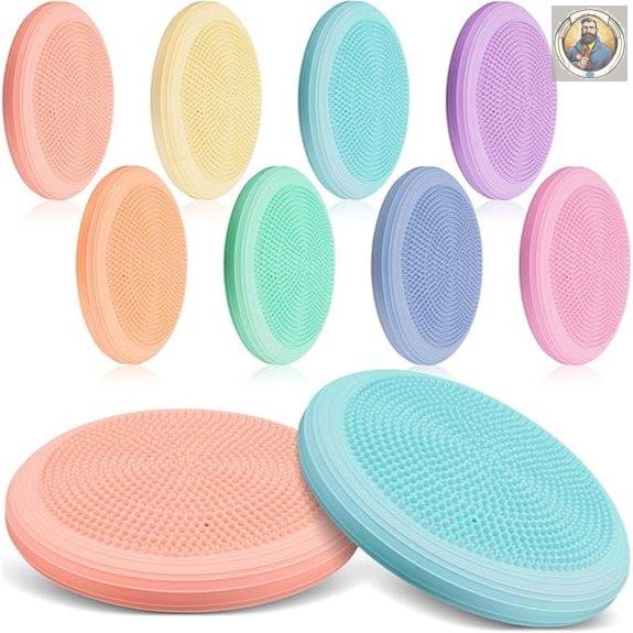 Libima 8 Pcs Inflatable Wiggle Seat Balance Disc