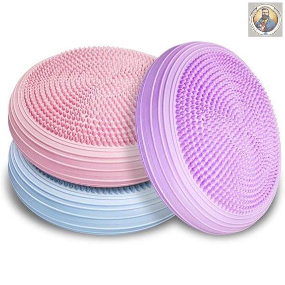 3 Pcs Inflated Wobble & Balance Cushions Set