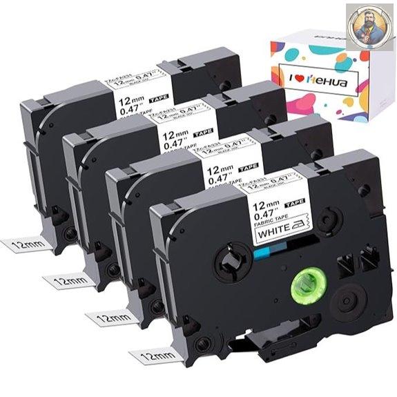 Hehua Iron-on Clothing Label Tape Replacement (4-Pack)