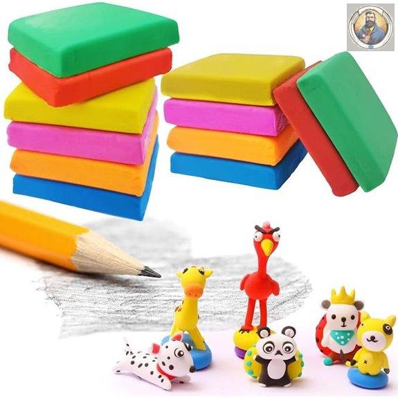 Kneadable Eraser Set for Kids and Artists