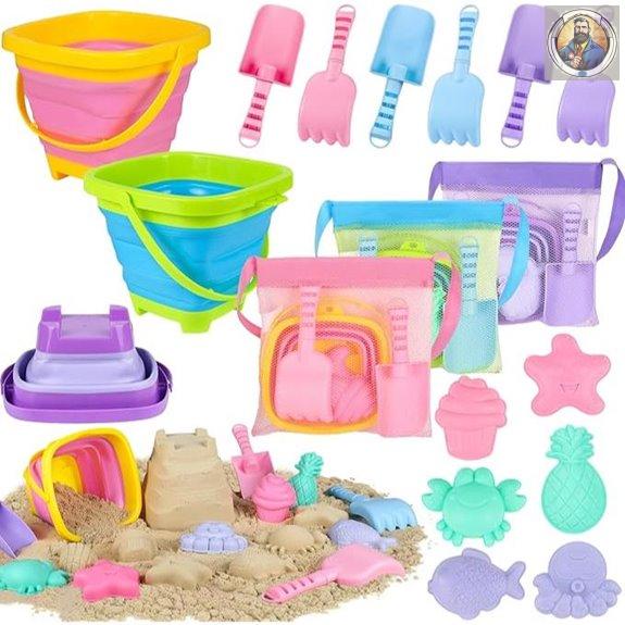 Collapsible Beach Toys Set for Kids (3-Pack)
