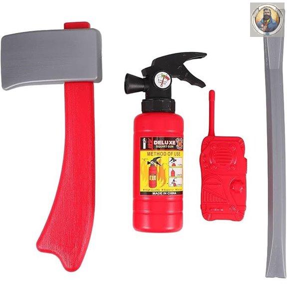 Ipetboom Kids Firefighter Costume Set with Accessories