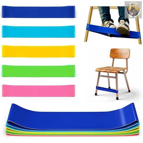 5-Pack Kids Chair Bands for ADHD & Focus